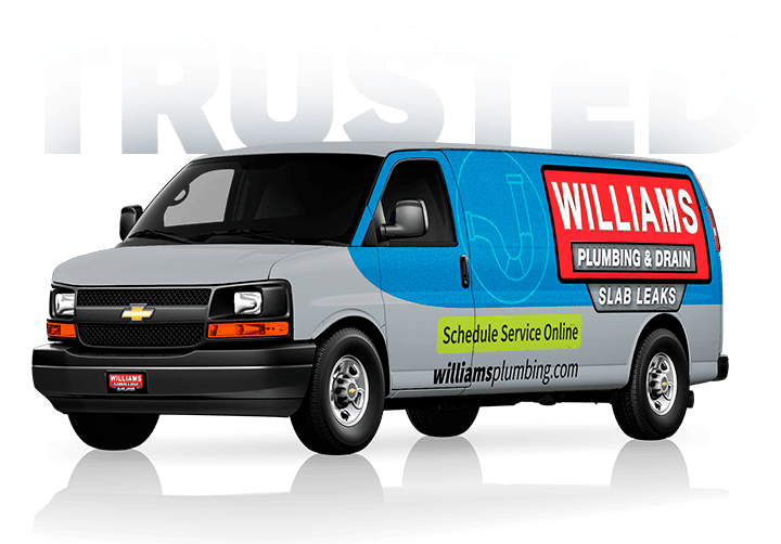 Williams Plumbing service van.